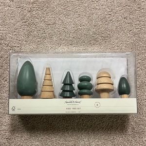 Hearth & Hand Magnolia Kids' Tree Set 6 Wooden Trees Toys NEW